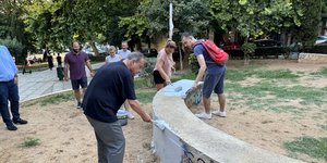Καθαρισμός γκράφιτι στη Θεσσαλονίκη