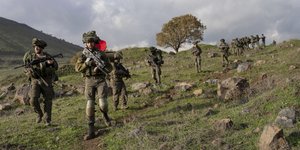 Δυνάμεις των IDF στα κατεχόμενα από το Ισραήλ Υψίπεδα του Γκολάν