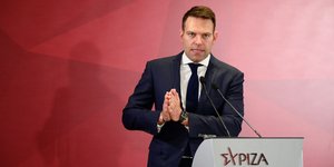 Ο Στέφανος Κασσελάκης στην ΚΕ του ΣΥΡΙΖΑ