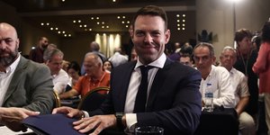 Ο Στέφανος Κασσελάκης στην ΚΕ του ΣΥΡΙΖΑ 