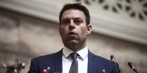 Ο Στέφανος Κασσελάκης στην ΚΟ του ΣΥΡΙΖΑ