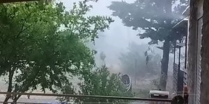 Η εικόνα της κακοκαιρίας από βίντεο χρήστη του Facebook