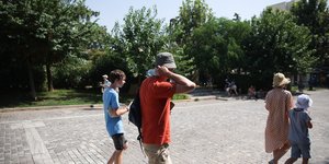 Υψηλές θερμοκρασίες στο κέντρο της Αθήνας