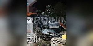 Καβάλα-Νέα Ηρακλείτσα: Αυτοκίνητο προσγειώθηκε σε αυλή σπιτιού από ύψος 20 μέτρων