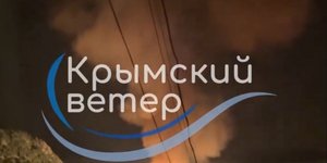 Φωτιά σε αγωγό αερίου στην Κριμαία