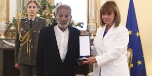 Σταύρος Ξαρχάκος και Κατερίνα Σακελλαροπούλου