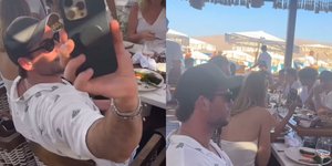 Στη Μύκονο ο Λίαμ Χέμσγουορθ με τη σύντροφό του 