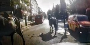 Ασυνόδευτα άλογα του στρατού έτρεχαν στο κέντρο του Λονδίνου