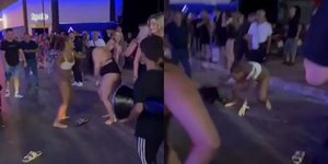 Άγριο ξύλο μεταξύ μεθυσμένων τουριστριών στα Μάλια