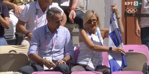 Μητσοτάκης και Μαρέβα στο τένις