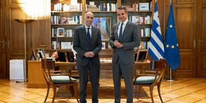 Γιάννης Μπρατάκος και Κυριάκος Μητσοτάκης