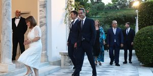 Ο Κυριάκος Μητσοτάκης στο Προεδρικό