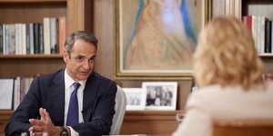 Ο Κυριάκος Μητσοτάκης στην συνέντευξη στον ΣΚΑΪ και τη Σία Κοσιώνη