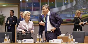 Ούρσουλα φον ντερ Λάιεν και Κυριάκος Μητσοτάκης