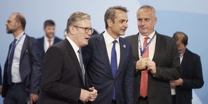 Ο Κυριάκος Μητσοτάκης και ο νέος πρωθυπουργός της Βρετανίας Κιρ Στάρμερ