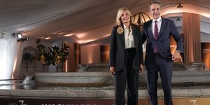 Στην επετειακή εκδήλωση για τα 75 χρόνια του ΝΑΤΟ παρέστη ο Κυριάκος Μητσοτάκης και η σύζυγός του