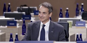 Ο Κυριάκος Μητσοτάκης στη Σύνοδο Κορυφής του ΝΑΤΟ