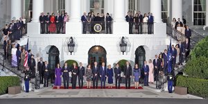 Οι ηγέτες των κρατών μελών του ΝΑΤΟ στον Λευκό Οίκο