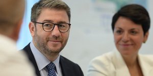 Ο Νίκος Ανδρουλάκης σε σύσκεψη