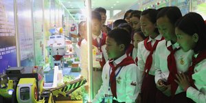 Μαθητές στη Βόρεια Κορέα 