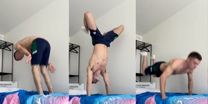 Aθλητές δοκιμάζουν τα χάρτινα κρεβάτια στους Ολυμπιακούς Αγώνες του Παρισιού