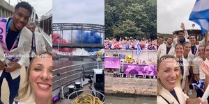 Στιγμές από την τελετή έναρξης των Ολυμπιακών Αγώνων 2024 μοιράστηκε μέσω social media ο Εμμανουήλ Καραλής