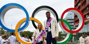 Αντιγόνη Ντρισμπιώτη και Γιάννης Αντετοκούνμπο