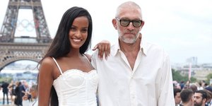 Ο ηθοποιός Βενσάν Κασέλ με τη σύντροφό του