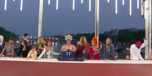 Στιγμιότυπο από την τελετή έναρξης των Ολυμπιακών Αγώνων στο Παρίσι 