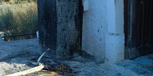 Φωτιά στην Παναγιά Γοργόνα Λέσβου