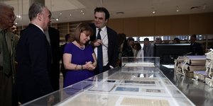 Η ΠτΔ Κατερίνα Σακελλαροπούλου και ο υπ. Παιδείας Κυριάκος Πιερρακάκης 