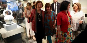 Η ΠτΔ Κ. Σακελλαροπούλου και η βασιλομήτωρ της Ισπανίας, Σοφία στην έκθεση «Πικάσο στην Κρήτη»