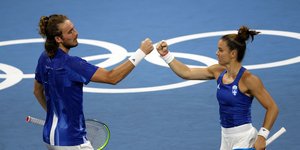 Τσιτσιπάς και Σάκκαρη από το μεικτό στο Τόκιο