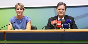 Αλεξάνδρα Σδούκου και Θοδωρής Σκυλακάκης 