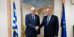 Τάκης Θεοδωρικάκος και Σπύρος Θεοδωρόπουλος