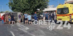 Καραμπόλα πέντε οχημάτων στο Ρέθυμνο