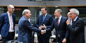 O Υπουργός Εθνικής Οικονομίας και Οικονομικών Κωστής Χατζηδάκης στο ECOFIN