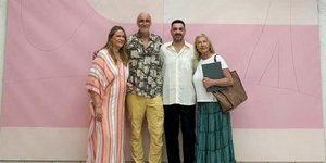Από αριστερά, η πρόεδρος του ΙΝΕΔΙΒΙΜ και μέλος του ΔΣ της Helleniq Energy κα Άννα Ροκοφύλλου, ο Ηλίας Παπαηλιάκης, ο Δημήτρης Κουσουρής και η Αντιγόνη Δάνου