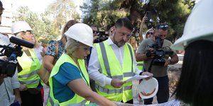 Ο Περιφερειάρχης Αττικής πραγματοποίησε αυτοψία στο εργοτάξιο