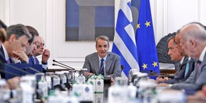 Συνεδρίαση του υπουργικού συμβουλίου υπό τον Κυριάκο Μητσοτάκη