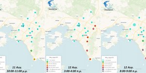 Ο χάρτης με τις περιοχές που ασφυκτιούν