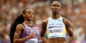 Νικήτρια στα 100 μ. η Αλφρεντ