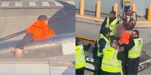 Αστυνομικοί συνέλαβαν τον επιβάτη στο αεροδρόμιο της Μελβούρνης