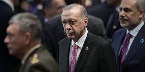 Ο Ρετζέπ Ταγίπ Ερντογάν με τον Φιντάν