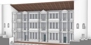 Γραφική αναπαράσταση του σκηνικού οικοδομήματος