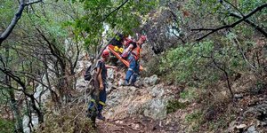 Από την επιχείρηση διάσωσης της τουρίστριας