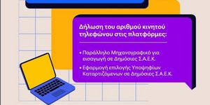 Οι οδηγίες για την λήψη του sms