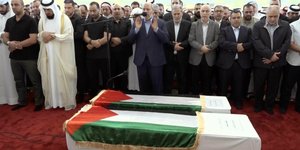  κηδεία του Ισμαήλ Χανίγια στο Κατάρ 