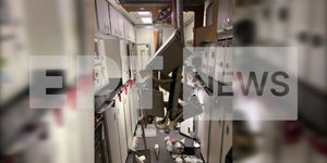 Εικόνα από την καμπίνα του αεροσκάφους μετά τις αναταράξεις