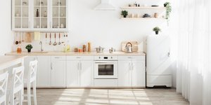 λευκη κουζινα